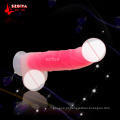 Produto de adulto do sexo do Dildo do Silicone de Platimun da alta qualidade para a mulher (DYAST395C)